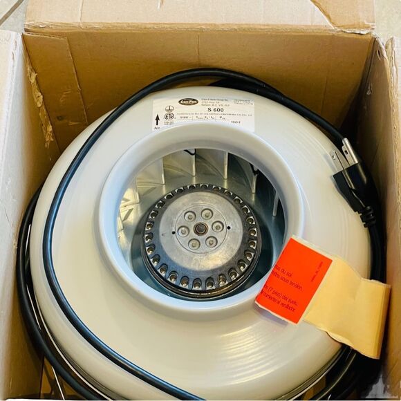 NIB Can Fan S600 6" Inline Fan 270 CFM - Picture 9 of 17